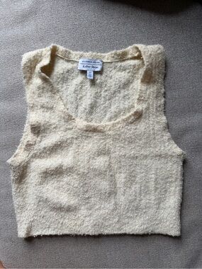 & Other Stories Crop Fuzzy Top